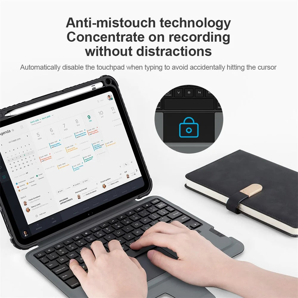 NILLKIN Bumper Detachable Bluetooth-Compatible Keyboard Case for iPad (2025) / 10.9 (2022) Shockproof Stand Cover - 7