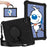 For Lenovo Tab M10 TB-X505F / TB-X605F (10.1") / M10 FHD REL TB-X605FC / TB-X605LC (10.1") /  Tab P10 TB-X705F (10.1") Shockproof Spider Web Texture Tablet Cover Kickstand Tablet Case - Black - 1