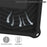 For Lenovo Tab M10 TB-X505F / TB-X605F (10.1") / M10 FHD REL TB-X605FC / TB-X605LC (10.1") /  Tab P10 TB-X705F (10.1") Shockproof Spider Web Texture Tablet Cover Kickstand Tablet Case - Black - 6