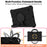 For Samsung Galaxy Tab A8 10.5 (2021) / (2022) Spider Web Texture Hand Grip Kickstand Tablet Cover Scratch-resistant Case with Shoulder Strap - Black - 3