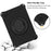 For Samsung Galaxy Tab A8 10.5 (2021) / (2022) Spider Web Texture Hand Grip Kickstand Tablet Cover Scratch-resistant Case with Shoulder Strap - Black - 5