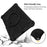 For Lenovo Tab M10 Plus (3rd Gen) / Xiaoxin Pad 2022 10.6 inch Shockproof Spider Web Texture Tablet Cover Kickstand Hand Grip Tablet Case with Shoulder Strap - Black - 4