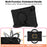 For Lenovo Tab M10 Plus (3rd Gen) / Xiaoxin Pad 2022 10.6 inch Shockproof Spider Web Texture Tablet Cover Kickstand Hand Grip Tablet Case with Shoulder Strap - Black - 6