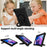 For Lenovo Tab M10 Plus (3rd Gen) / Xiaoxin Pad 2022 10.6 inch Shockproof Spider Web Texture Tablet Cover Kickstand Hand Grip Tablet Case with Shoulder Strap - Black - 7