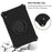 For Lenovo Tab P11 TB-J606F (11")  /  Tab P11 Plus Protective Kickstand Case Spider Web Texture Tablet Cover with Shoulder Strap - Black - 3