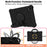 For Lenovo Tab P11 TB-J606F (11")  /  Tab P11 Plus Protective Kickstand Case Spider Web Texture Tablet Cover with Shoulder Strap - Black - 5
