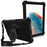 For Samsung Galaxy Tab A8 10.5 (2021) / (2022) Spider Web Texture EVA Protective Tablet Case Kickstand 360 Degree Rotation Anti-scratch Cover with Shoulder Strap - Black - 1