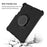 For iPad 10.2 (2021) / (2020) / (2019) Kids Spider Web Texture Tablet Case Sturdy EVA Rotation Kickstand Cover with  Shoulder Carrying Strap - Black - 2