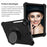 For iPad 10.2 (2021) / (2020) / (2019) Kids Spider Web Texture Tablet Case Sturdy EVA Rotation Kickstand Cover with  Shoulder Carrying Strap - Black - 3