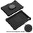 For iPad 10.2 (2021) / (2020) / (2019) Kids Spider Web Texture Tablet Case Sturdy EVA Rotation Kickstand Cover with  Shoulder Carrying Strap - Black - 4