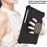 For iPad 10.2 (2021) / (2020) / (2019) Kids Spider Web Texture Tablet Case Sturdy EVA Rotation Kickstand Cover with  Shoulder Carrying Strap - Black - 6