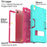 For Samsung Galaxy Tab A8 10.5 (2021) / (2022) Protective Cover, Shockproof Silicone + PC Hybrid Tablet Case with Kickstand - Mint Green / Rose - 4