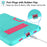 For Samsung Galaxy Tab A8 10.5 (2021) / (2022) Protective Cover, Shockproof Silicone + PC Hybrid Tablet Case with Kickstand - Mint Green / Rose - 5