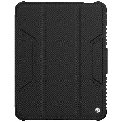NILLKIN Armor Pro Series for iPad (2025) / 10.9 (2022) Tablet Case PU Leather Cover with Slide Camera Cover and Stand - Black - 2