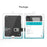 NILLKIN Armor Pro Series for iPad (2025) / 10.9 (2022) Tablet Case PU Leather Cover with Slide Camera Cover and Stand - Black - 7