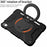 For iPad (2025) / 10.9 (2022) Shockproof Tablet Case Rotary Kickstand PC + Silicone Tablet Cover with Shoulder Strap - All Back - 6