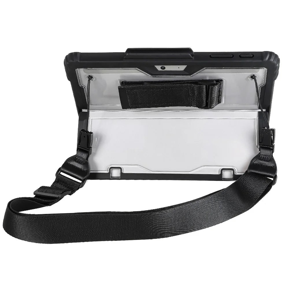 Protective Case for Microsoft Surface Pro 9 Acrylic + TPU Transparent Case Portable Anti-Fall Laptop Cover with Shoulder Strap / Pen Slot - 1