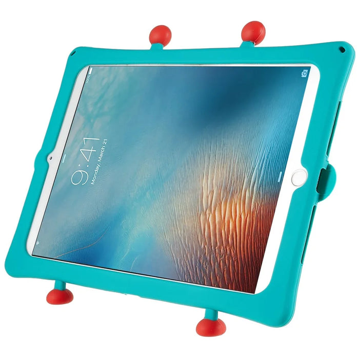 For iPad Air (2013) / Air 2 / iPad 9.7-inch (2017) / (2018) / Pro 9.7 inch (2016) Cartoon Robot Pattern Silicone Tablet Case Shockproof Kickstand Cover - 2