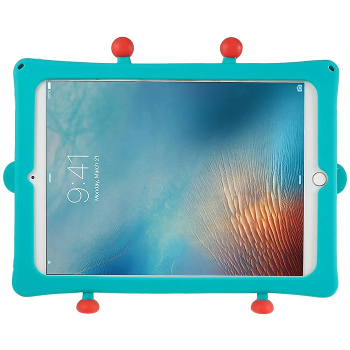 For iPad Air (2013) / Air 2 / iPad 9.7-inch (2017) / (2018) / Pro 9.7 inch (2016) Cartoon Robot Pattern Silicone Tablet Case Shockproof Kickstand Cover - 5