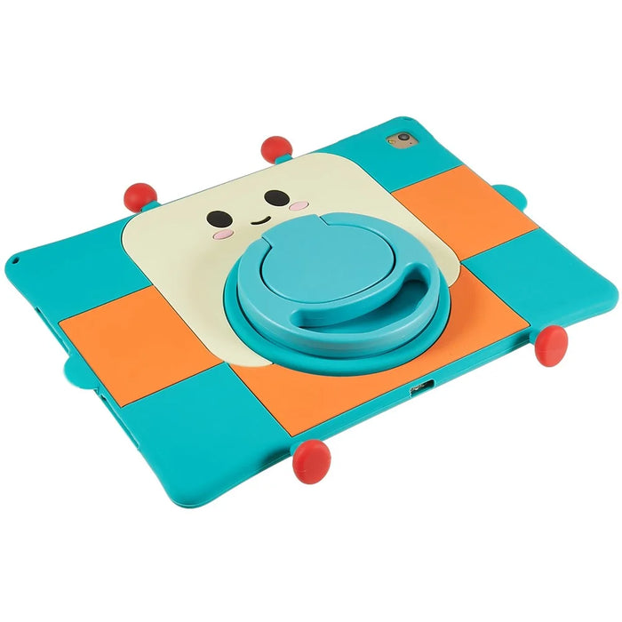 For iPad Air (2013) / Air 2 / iPad 9.7-inch (2017) / (2018) / Pro 9.7 inch (2016) Cartoon Robot Pattern Silicone Tablet Case Shockproof Kickstand Cover - 6