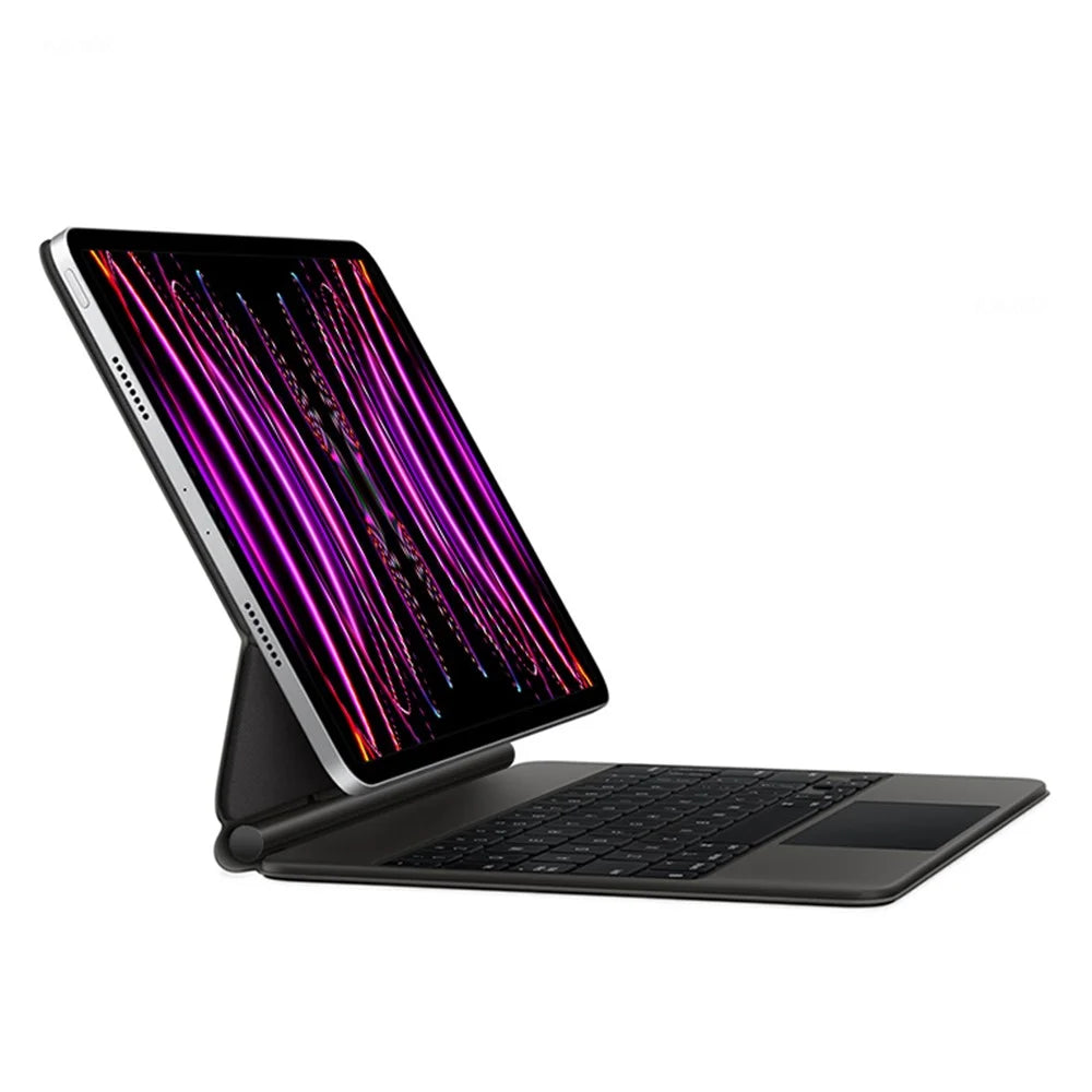 For iPad Pro 11 (2020) / (2021) / (2022) Magnetic Floating Bluetooth-compatible Keyboard + Leather Tablet Case - 2