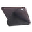 Shockproof Leather Case for iPad (2025) / 10.9 (2022) Anti-Drop Protective Case Transparent V-Fold Stand Tablet Cover with Pencil Slot - Black - 5