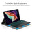 For Lenovo Tab P11 Gen 2 Backlight Touchpad Bluetooth-compatible Keyboard with Pen Slot Leather Tablet Case - 3
