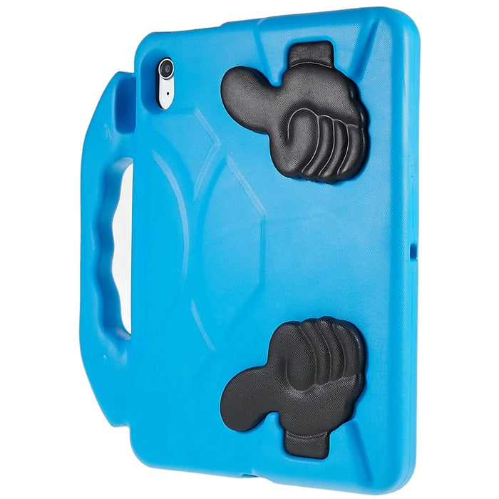 For iPad Air 11 (2026) / (2025) / (2024) Foldable Thumb Kickstand EVA Tablet Case Fall Protection Cover with Handle - Blue - 5