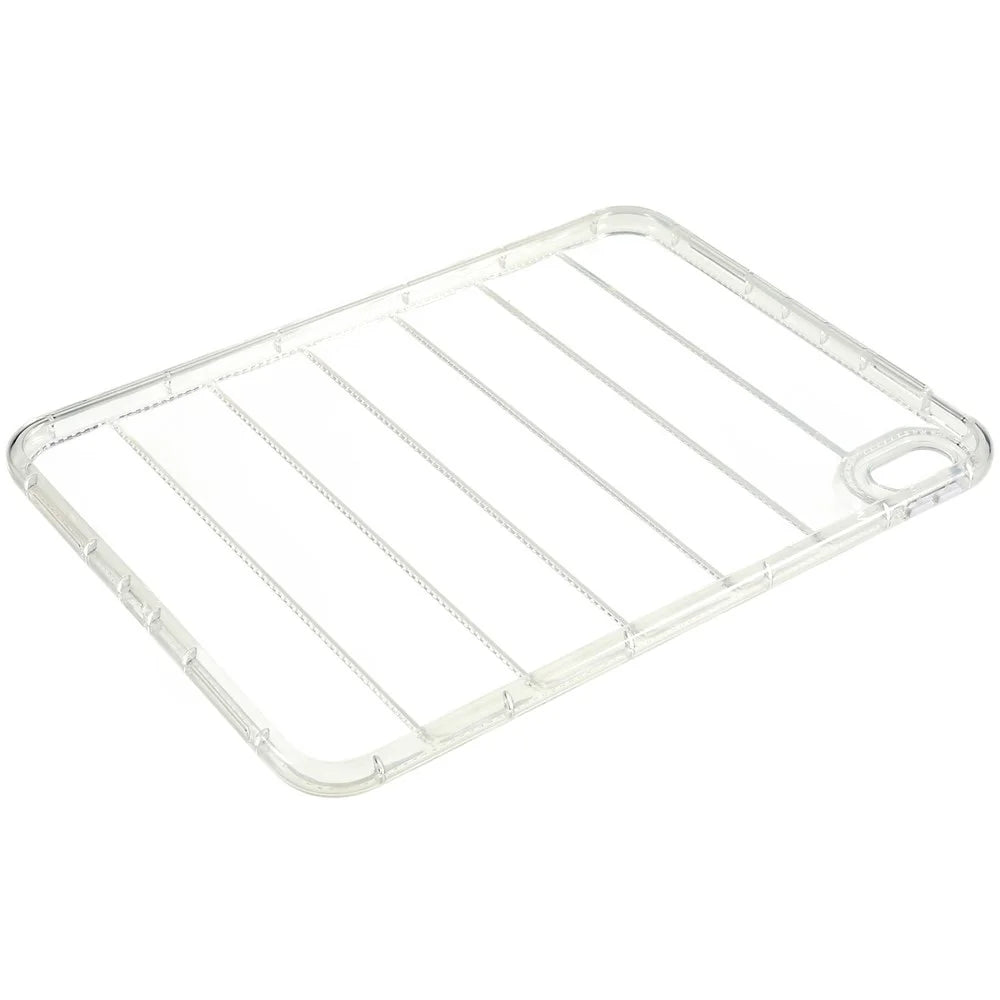For iPad (2025) / 10.9 (2022) Down Jacket Design Slim Phone Case Anti-Drop Soft TPU Tablet Cover - Transparent - 6