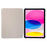 For iPad (2025) / 10.9 (2022) Silk Texture Protective Case PU Leather+PC Tri-Fold Stand Drop-Proof Cover - Blue - 3