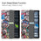 For Nokia T21 Trifold Stand Sleep / Wake Tablet Cover Pattern Printing PU Leather Folio Protective Case - Graffiti - 3