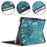 JUNSUNMAY For Microsoft Surface Pro 9 Foldable Stand Tablet Case Pattern Printing PU Leather + PC Cover - Apricot Blossom - 5