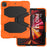 For iPad Pro 12.9 (2022) / (2021) / (2020) / (2018) Protective Case Anti-Fall PC + Silicone Case Scratch-Proof Kickstand Tablet Cover - Orange - 2