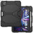 For iPad Pro 11 (2022) / (2021) / (2020) / (2018)  /  Air (2022) / (2020) Protective Case Anti-Drop PC + Silicone Case Scratch-Proof Kickstand Tablet Cover - Black - 2