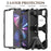 For iPad Pro 11 (2022) / (2021) / (2020) / (2018)  /  Air (2022) / (2020) Protective Case Anti-Drop PC + Silicone Case Scratch-Proof Kickstand Tablet Cover - Black - 3