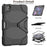 For iPad Pro 11 (2022) / (2021) / (2020) / (2018)  /  Air (2022) / (2020) Protective Case Anti-Drop PC + Silicone Case Scratch-Proof Kickstand Tablet Cover - Black - 5
