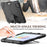 For iPad Pro 11 (2022) / (2021) / (2020) / (2018)  /  Air (2022) / (2020) Protective Case Anti-Drop PC + Silicone Case Scratch-Proof Kickstand Tablet Cover - Black - 6