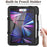 For iPad Pro 11 (2022) / (2021) / (2020) / (2018)  /  Air (2022) / (2020) Protective Case Anti-Drop PC + Silicone Case Scratch-Proof Kickstand Tablet Cover - Black - 7