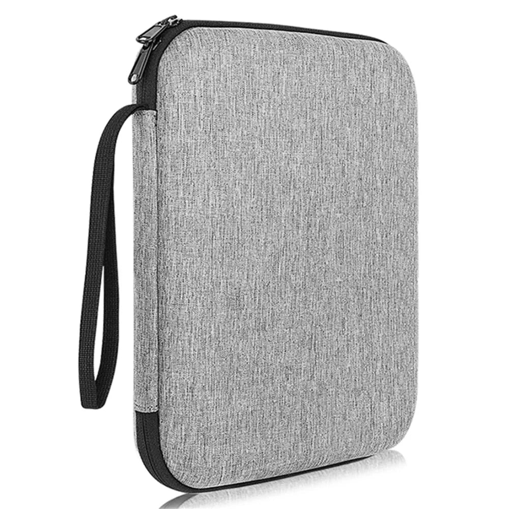 For iPad 9.7-11inch Tablet Bag Dual Zipper Portable EVA Carrying Case Splashproof Protective Pouch - 1