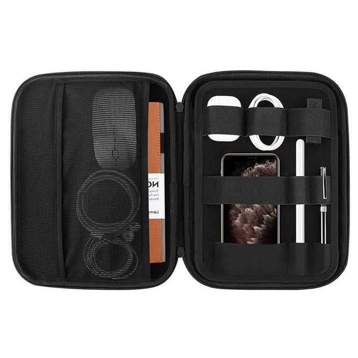 For iPad 9.7-11inch Tablet Bag Dual Zipper Portable EVA Carrying Case Splashproof Protective Pouch - 2