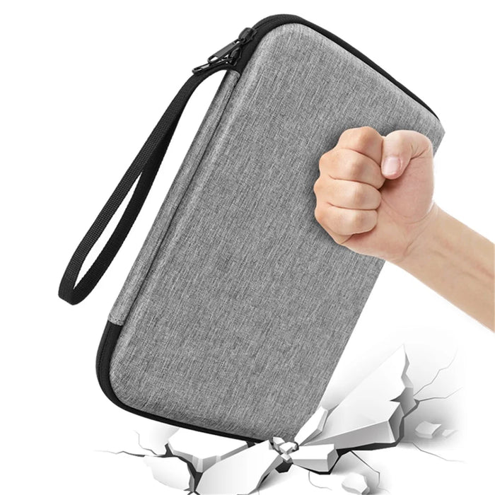 For iPad 9.7-11inch Tablet Bag Dual Zipper Portable EVA Carrying Case Splashproof Protective Pouch - 4