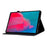 For Lenovo Tab M10 Plus TB-X606F Butterfly Flower Pattern Imprinted PU Leather Folio Case Stitching Line Card Holder Stand Smart Tablet Cover - Black - 3