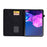 For Lenovo Tab P11 / J606F Butterfly Flower Pattern Imprinted PU Leather Stitching Line  Smart Tablet Cover with Card Holder Stand Shockproof Case - Black - 2