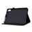 For Lenovo Tab P11 / J606F Butterfly Flower Pattern Imprinted PU Leather Stitching Line  Smart Tablet Cover with Card Holder Stand Shockproof Case - Black - 3
