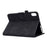 For Lenovo Tab P11 / J606F Butterfly Flower Pattern Imprinted PU Leather Stitching Line  Smart Tablet Cover with Card Holder Stand Shockproof Case - Black - 4