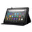 For Amazon Fire HD 8 (2020) Butterfly Flower Pattern Imprinted PU Leather Folio Flip Shell Stitching Line Stand Card Holder Tablet Cover with Auto Wake / Sleep Feature - Black - 3