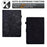 For Amazon Fire HD 8 (2022) / HD 8 Plus (2022) PU Leather Stand Function Card Slots Tablet Case Butterfly Flower Pattern Imprinted Auto Sleep / Wake Cover - Black - 5