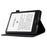 For Amazon Kindle Paperwhite 5 (2021) Butterfly Flower Pattern Imprinted Folio Smart Cover Stitching Line PU Leather Stand Tablet Case with Card Holder - Black - 3