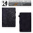 For Amazon Fire 7 (2015) / (2017) / (2019) Butterfly Flower Pattern Imprinted Magnetic Flip Protection Cover PU Leather Stand Card Holder Tablet Case with Auto Wake / Sleep - Black - 5