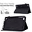 For Amazon Fire 7 (2015) / (2017) / (2019) Butterfly Flower Pattern Imprinted Magnetic Flip Protection Cover PU Leather Stand Card Holder Tablet Case with Auto Wake / Sleep - Black - 6
